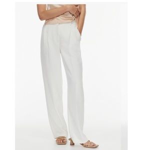 Aritzia Wilfred effortless pants white (light birch) NEVER WORN